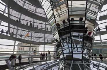 Glass Dome On The Top Of Reichstag (bundestag) Building